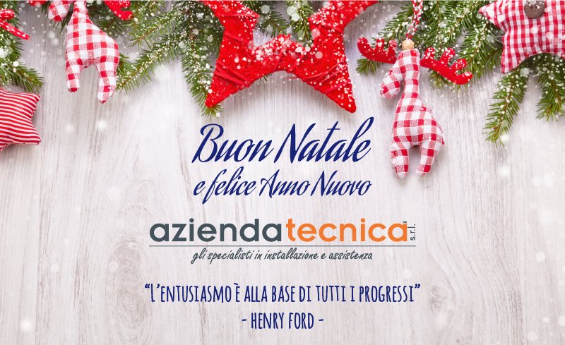 Buon natale e felice anno nuovo da Azienda Tecnica